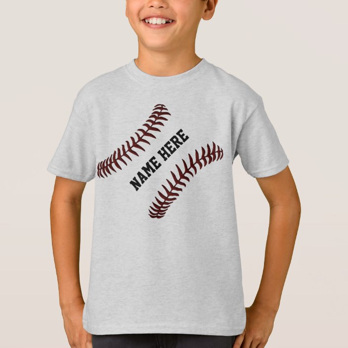 Personalized Baseball Shirts for Kids | Zazzle.com