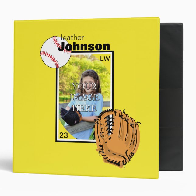 Personalized Baseball/Softball Binder (Front/Inside)