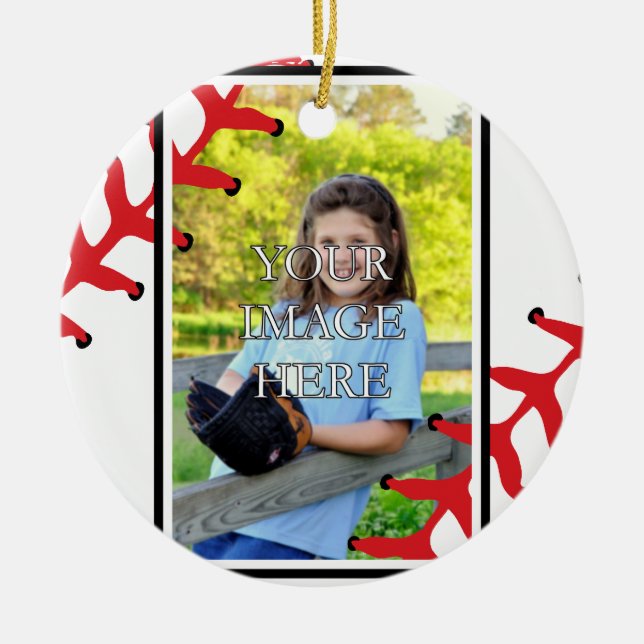 Personalized Baseball/Softball Ornament (Front)