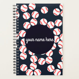 Personalized Baseball Spiral Planner