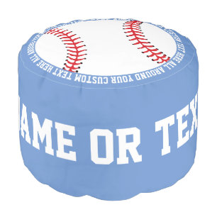 Personalized Baseball Sports Kids Pouf