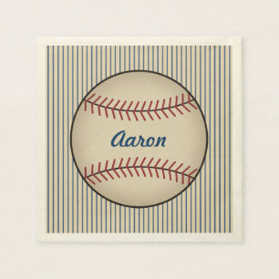 Personalized Baseball Sports Party Napkins