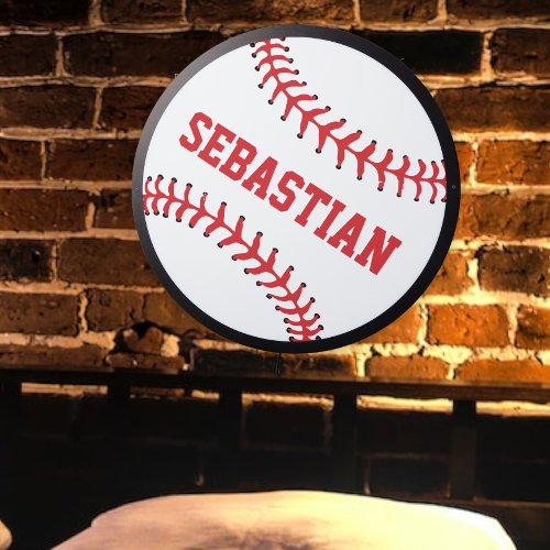 Personalized Baseball Sports Themed LED Sign