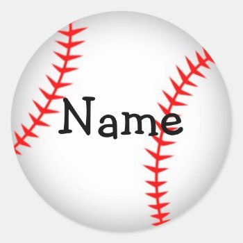 Personalized Baseball Sticker by jgh96sbc at Zazzle