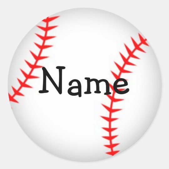 Personalized Baseball Sticker