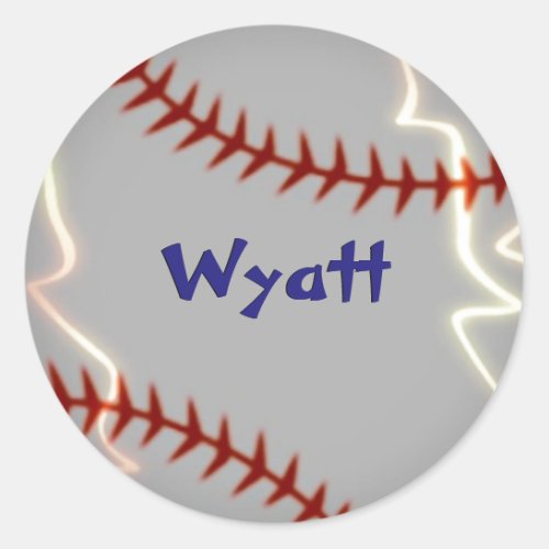 Personalized baseball stickers