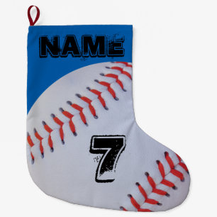 Personalized baseball stocking