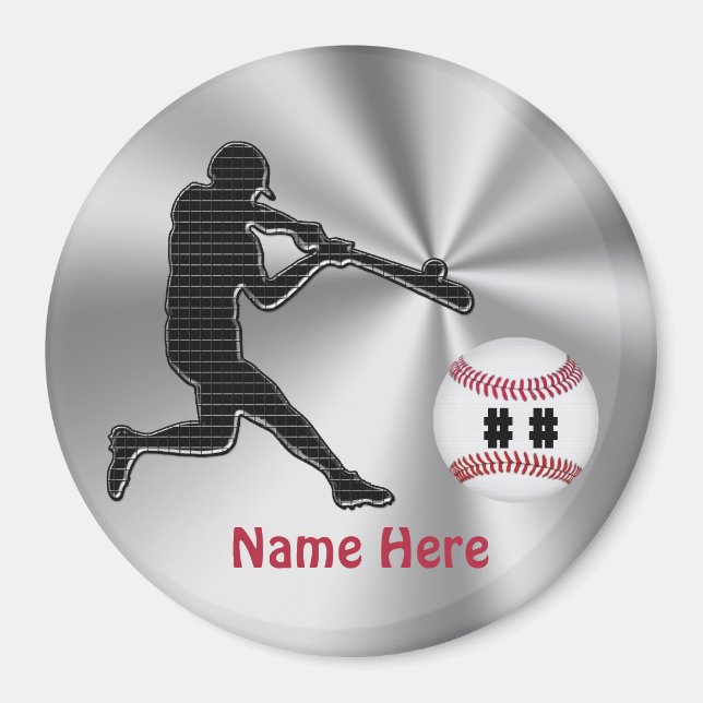 Personalized Baseball Team Gift Ideas for Kids Magnet (Front)