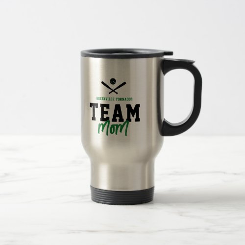 Personalized Baseball Team Mom Mothers Day Gift Travel Mug