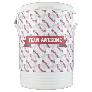 Personalized Baseball Team or Name Beverage Cooler