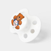 Personalized Baseball Teddy Bear Design Pacifier (Front Right)