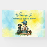 Personalized Baseball Themed Baby Shower