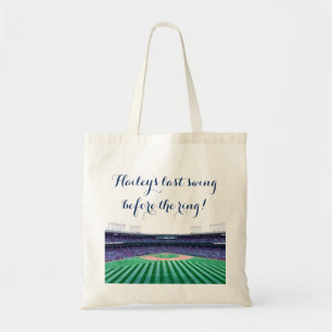 Personalized Baseball Themed Bachelorette Party Tote Bag