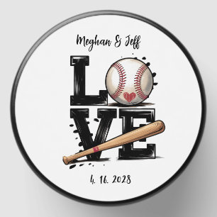 Personalized Baseball Themed Wedding Favor Mini Candle Favors