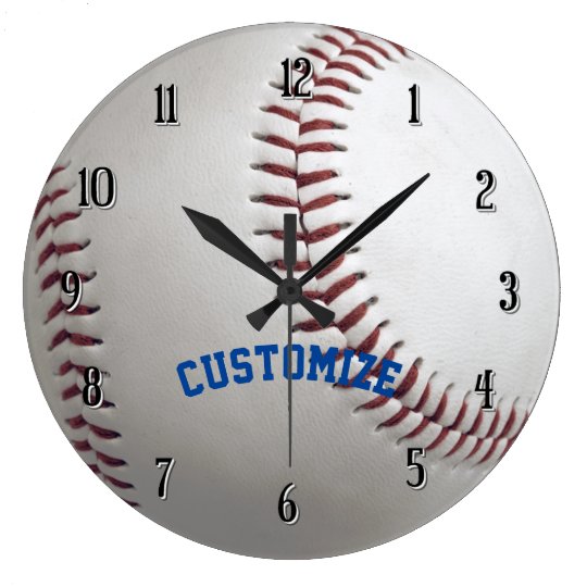 Personalized Baseball Wall Clock