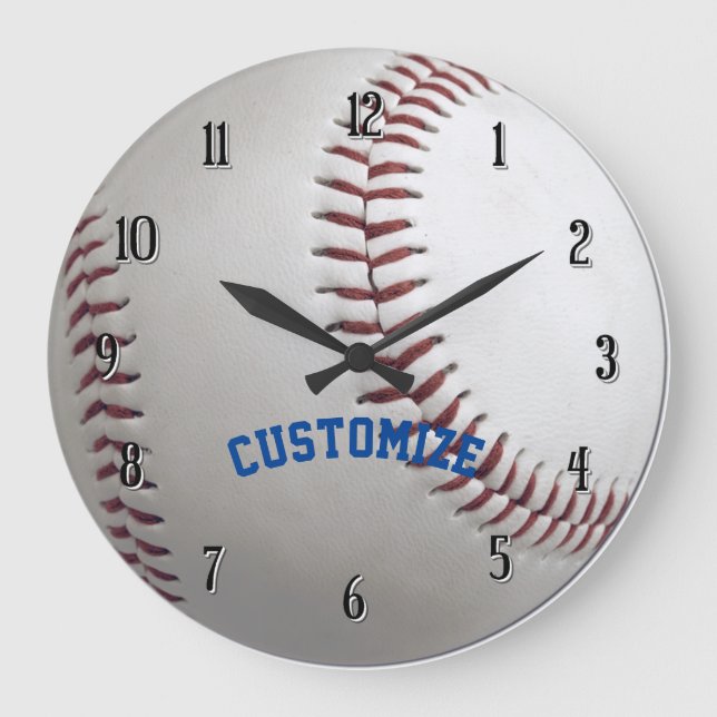 Personalized Baseball Wall Clock (Front)