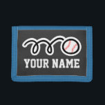Personalized baseball wallets and purses | sports<br><div class="desc">Personalized baseball wallets and purses | sports. Cool sports gift idea for men and boys. Personalizable with team name or monogram initials.</div>
