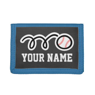 Personalized baseball wallets and purses   sports