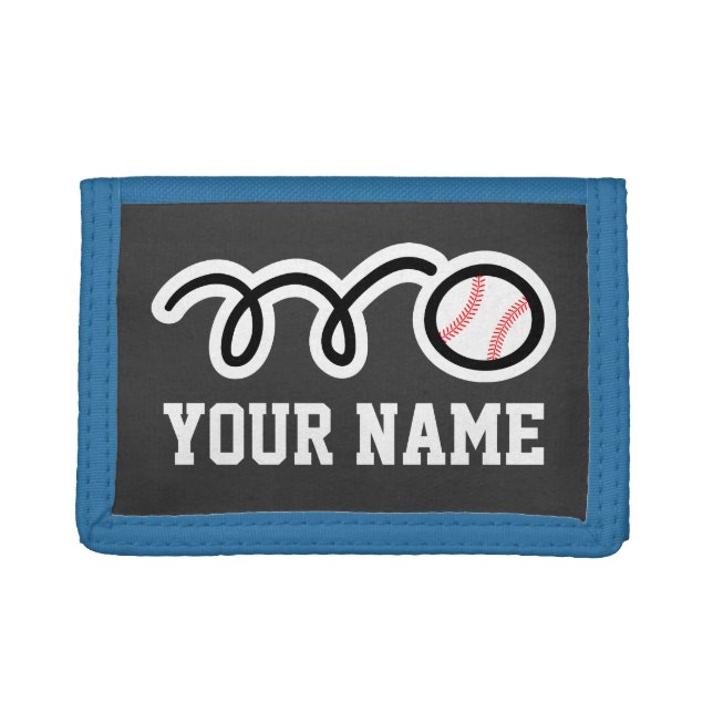 Personalized baseball wallets and purses | sports (Front)