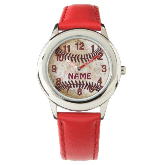 Personalized Baseball Watches for Boys