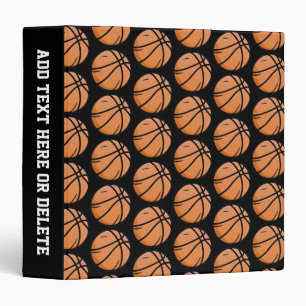 Personalized Basketball 3 Ring Binder