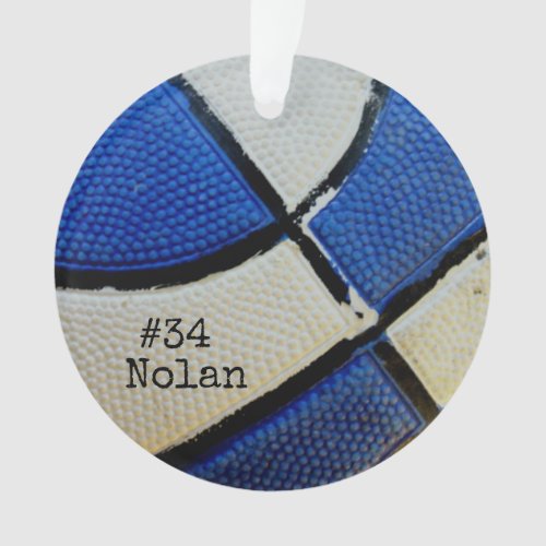 Personalized Basketball Acrylic Ornament