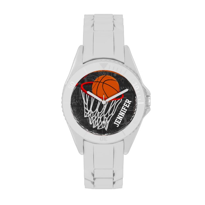 Personalized Basketball and hoop Watches