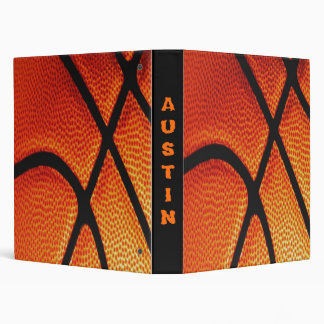 PERSONALIZED BASKETBALL aVERY BINDERS