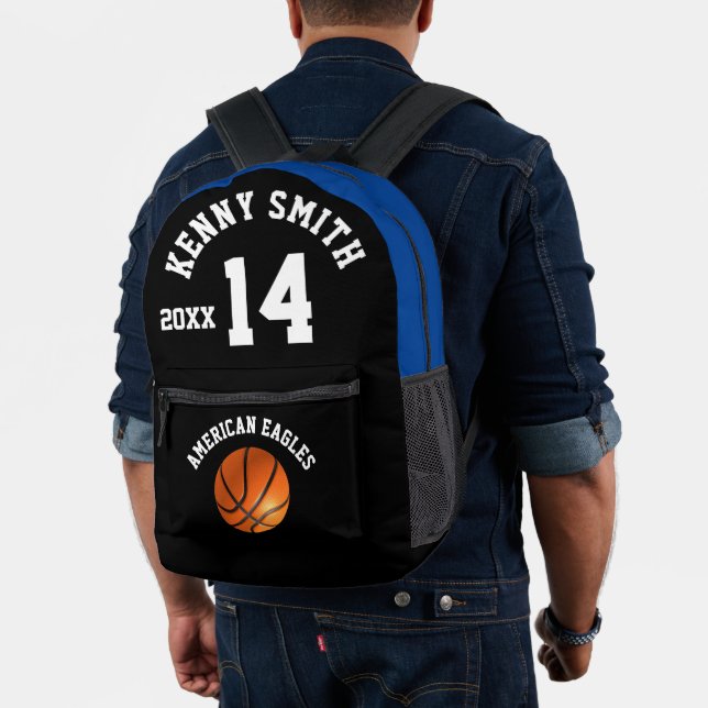 Personalized Basketball Backpack name team number (Insitu (Model))