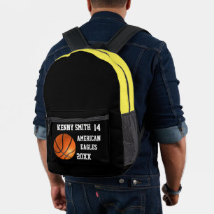 Personalized Basketball Backpack name team number
