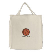Personalized Basketball  Ball embroidered Bag