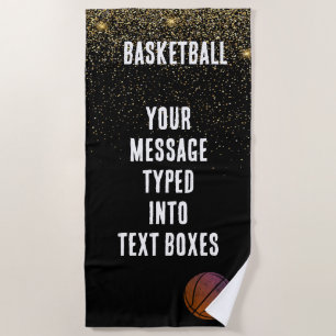 Personalized Basketball,Basketball Gift Ideas Beach Towel
