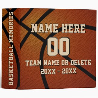 Personalized Basketball Binder, Memories or Card