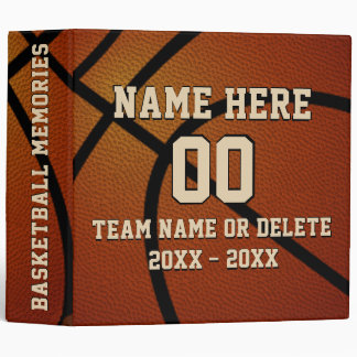 Personalized Basketball Binder, Memories or Card 3 Ring Binder