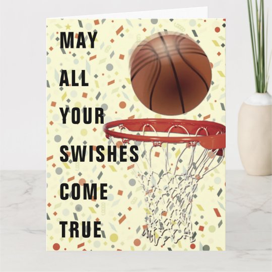 Personalized Basketball Birthday Card | Zazzle.com