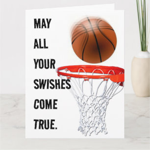 Personalized Basketball Birthday Card