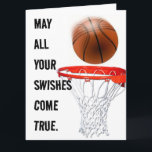 Personalized Basketball Birthday Card<br><div class="desc">Funny basketball birthday card design and funny line for your favorite basketball player.</div>