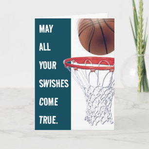 Personalized Basketball Birthday Card