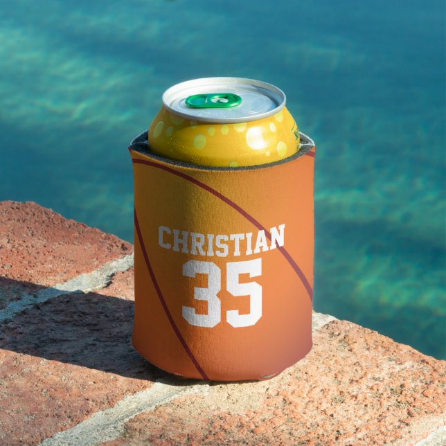 Personalized Basketball Can Cooler (In Situ Pool)