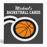 Personalized Basketball Player NAME Slam Dunk Team 3 Ring Binder | Zazzle