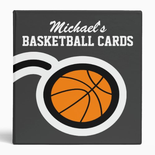 Personalized basketball card binder for collectors