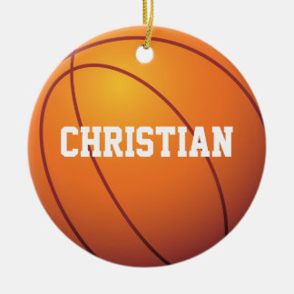 Personalized Basketball Ceramic Ornament