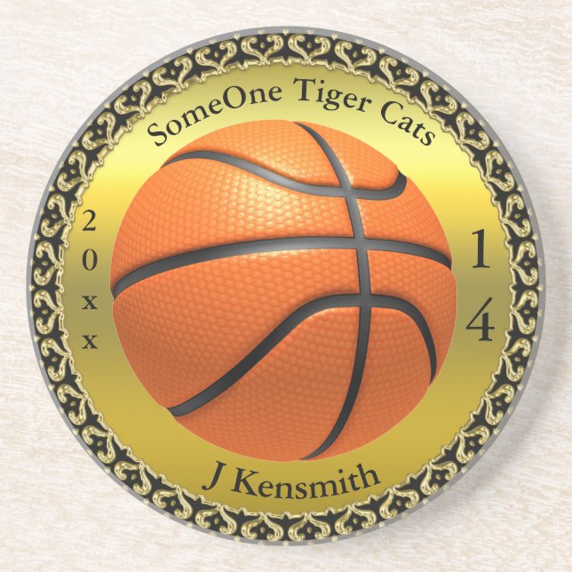 Personalized Basketball Champions League design Coaster (Front)