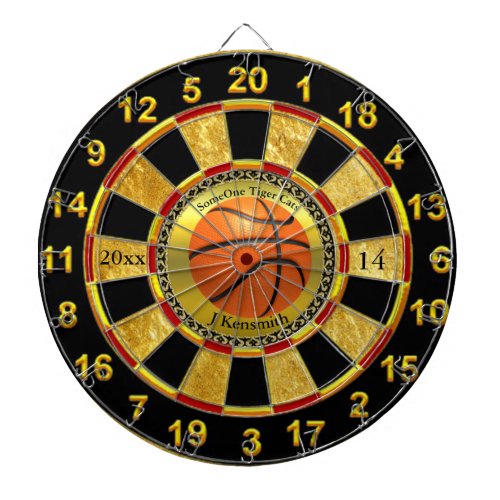 Personalized Basketball Champions League design Dartboard With Darts