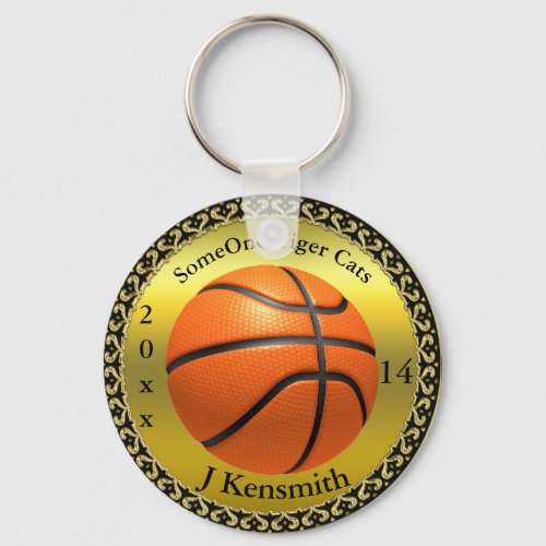Personalized Basketball Champions League design Keychain
