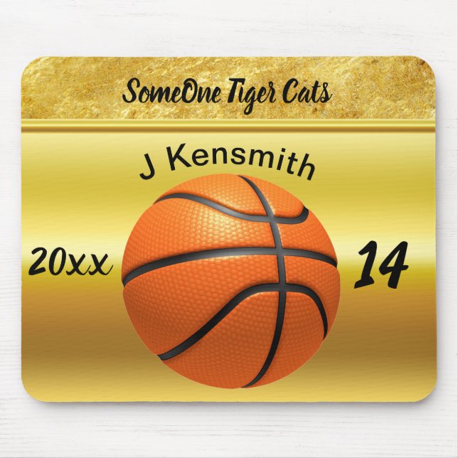 Personalized Basketball Champions League design Mouse Pad (Front)