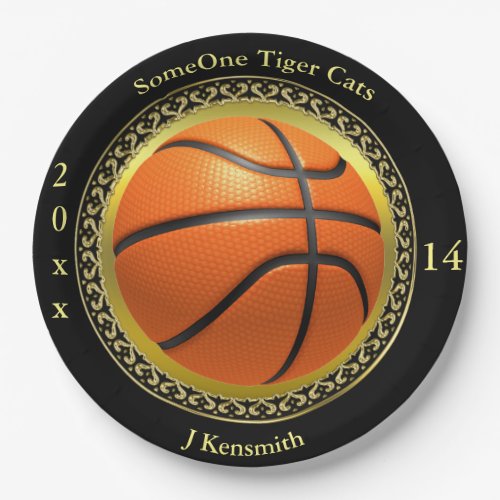 Personalized Basketball Champions League design Paper Plates