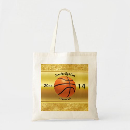 Personalized Basketball Champions League design Tote Bag