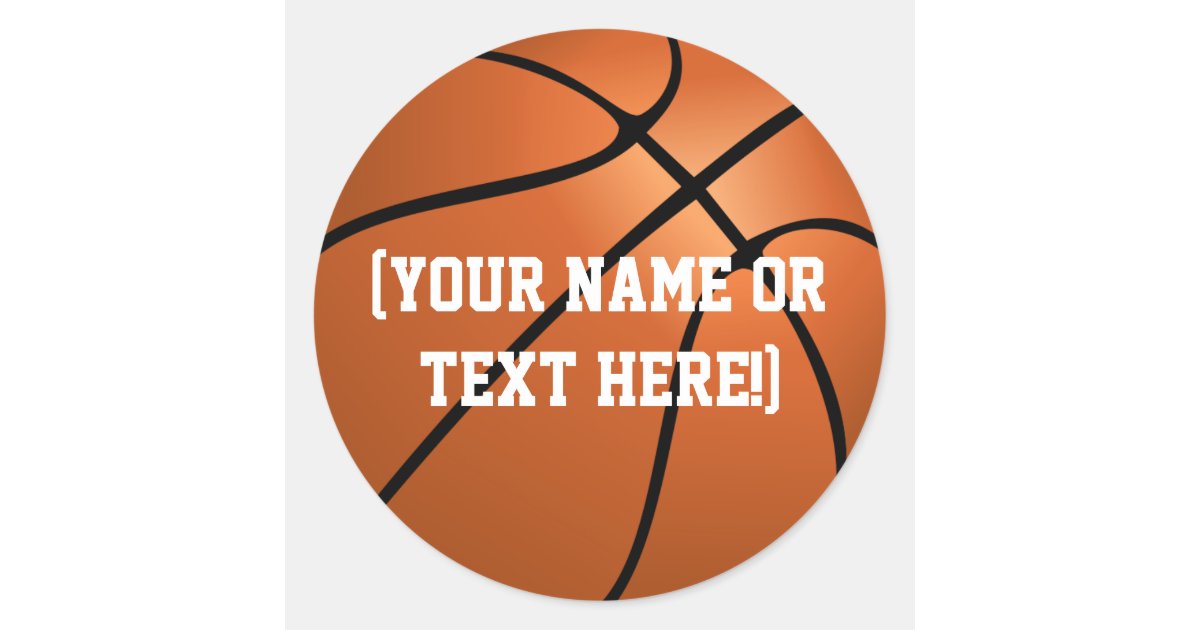 Personalized Basketball Stickers