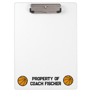 Personalized Basketball Clipboard